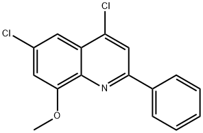 4,6-Dichloro-8-methoxy-2-phenylquinoline Structure