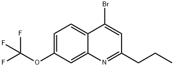 4-브로모-2-프로필-7-트리플루오로메톡시퀴놀린 구조식 이미지