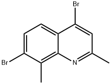 4,7-Dibromo-2,8-dimethylquinoline Structure