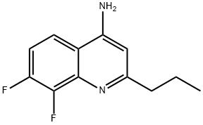 4-Amino-7,8-difluoro-2-propylquinoline Structure