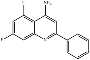 4-Amino-5,7-difluoro-2-phenylquinoline Structure