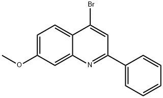 4-브로모-7-메톡시-2-페닐퀴놀린 구조식 이미지
