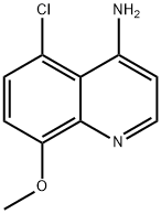 4-아미노-5-클로로-8-메톡시퀴놀린 구조식 이미지
