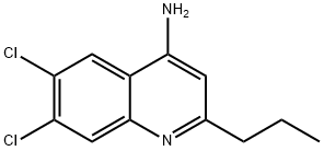 4-Amino-6,7-dichloro-2-propylquinoline Structure