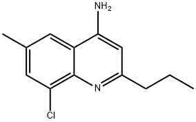 4-Amino-8-chloro-6-methyl-2-propylquinoline Structure