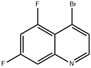 4-브로모-5,7-디플루오로퀴놀린 구조식 이미지