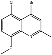 4-Bromo-5-chloro-8-methoxy-2-methylquinoline Structure
