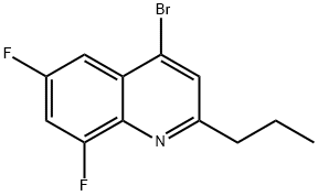 4-Bromo-6,8-difluoro-2-propylquinoline Structure