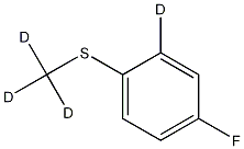 4-Fluorothioanisole-D4 구조식 이미지
