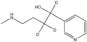 4-(Methylamino)-1-(3-pyridyl)-1-butanol-D3 Structure