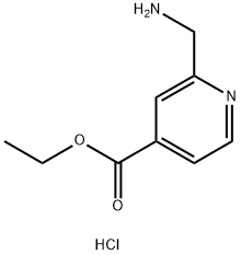 Ethyl 2-(Aminomethyl)Isonicotinate Hydrochloride 구조식 이미지