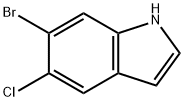 6-bromo-5-chloro-indole 구조식 이미지