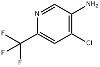 4-클로로-6-(트리플루오로메틸)피리딘-3-아민 구조식 이미지