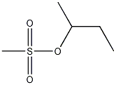 Methanesulfonic acid, 1-methylpropyl ester, (+-)- Structure