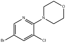 4-(5-Bromo-3-chloropyridin-2-yl)morpholine Structure