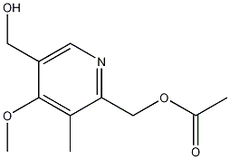 2-아세톡시메틸-5-히드록시메틸-4-메톡시-3-메틸피리딘 구조식 이미지