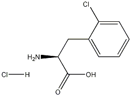 2-Chlorophenylalanine hydrochloride 구조식 이미지