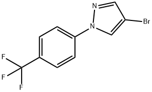 4-bromo-1-(4-(trifluoromethyl)phenyl)-1H-pyrazole 구조식 이미지