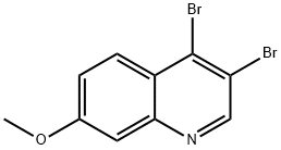 3,4-Dibromo-7-methoxyquinoline Structure