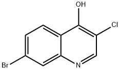 3-Chloro-7-bromo-4-hydroxyquinoline Structure