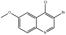 3-Bromo-4-chloro-6-methoxyquinoline Structure