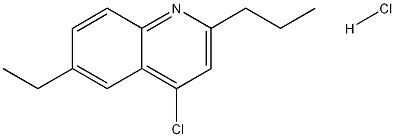 4-클로로-6-에틸-2-프로필퀴놀린염산염 구조식 이미지