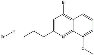4-브로모-8-메톡시-2-프로필퀴놀린하이드로브로마이드 구조식 이미지
