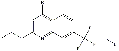 4-브로모-2-프로필-7-트리플루오로메틸퀴놀린하이드로브로마이드 구조식 이미지