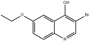 3-브로모-6-에톡시-4-하이드록시퀴놀린 구조식 이미지
