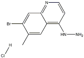 7-브로모-4-히드라지노-6-메틸퀴놀린염산염 구조식 이미지