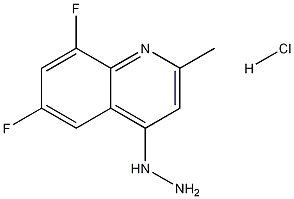 6,8-Difluoro-4-hydrazino-2-methylquinoline hydrochloride Structure