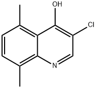3-클로로-5,8-디메틸-4-히드록시퀴놀린 구조식 이미지