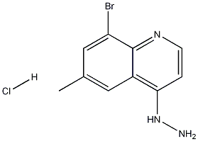 8-브로모-4-히드라지노-6-메틸퀴놀린염산염 구조식 이미지