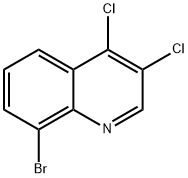 8-브로모-3,4-디클로로퀴놀린 구조식 이미지