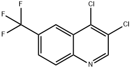 3,4-디클로로-6-트리플루오로메틸퀴놀린 구조식 이미지