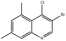 3-브로모-4-클로로-5,7-디메틸퀴놀린 구조식 이미지