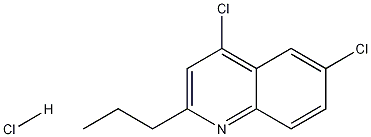 4,6-디클로로-2-프로필퀴놀린염산염 구조식 이미지