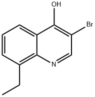 3-브로모-8-에틸-4-하이드록시퀴놀린 구조식 이미지