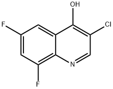 3-Chloro-6,8-difluoro-4-hydroxyquinoline Structure