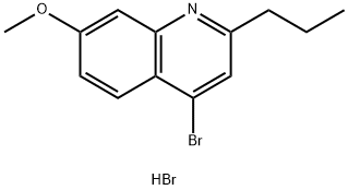 4-Bromo-7-methoxy-2-propylquinoline hydrobromide Structure