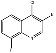 3-Bromo-4-chloro-8-fluoroquinoline Structure