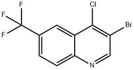 3-Bromo-4-chloro-6-trifluoromethylquinoline Structure