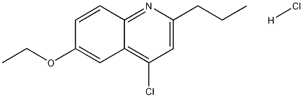 4-Chloro-6-ethoxy-2-propylquinoline hydrochloride Structure