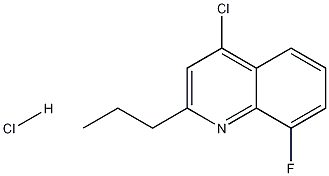 4-클로로-8-플루오로-2-프로필퀴놀린염산염 구조식 이미지