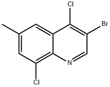 3-Bromo-4,8-dichloro-6-methylquinoline Structure