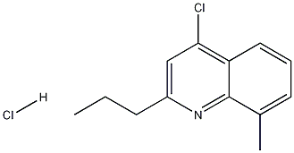 4-Chloro-8-methyl-2-propylquinoline hydrochloride Structure