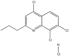 2-Propyl-4,7,8-trichloroquinoline hydrochloride Structure