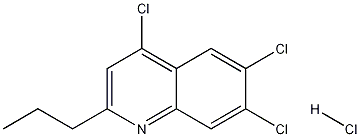 2-Propyl-4,6,7-trichloroquinoline hydrochloride Structure