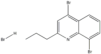 4,8-디브로모-2-프로필퀴놀린하이드로브로마이드 구조식 이미지