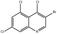 3-Bromo-4,5,7-trichloroquinoline Structure
